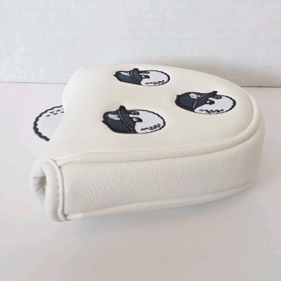 Malbon Golf Club Mallet Putter Headcover White Magnetic NEW - Picture 9 of 11